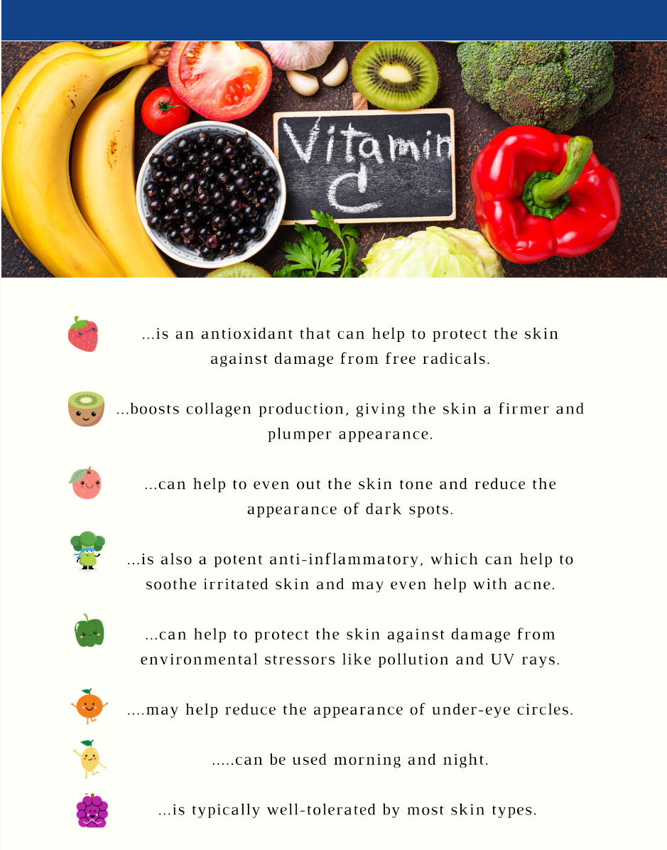 Bienfaits de la vitamine C pour la peau